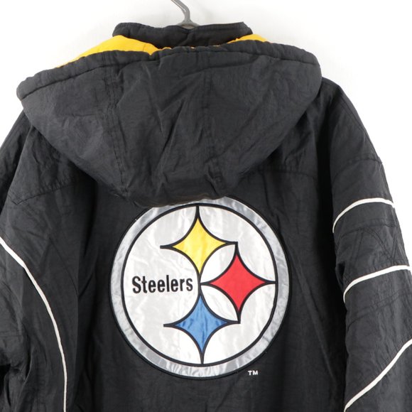 Vintage Starter Pittsburgh Steelers Hooded Jacket - Picture 10 of 12